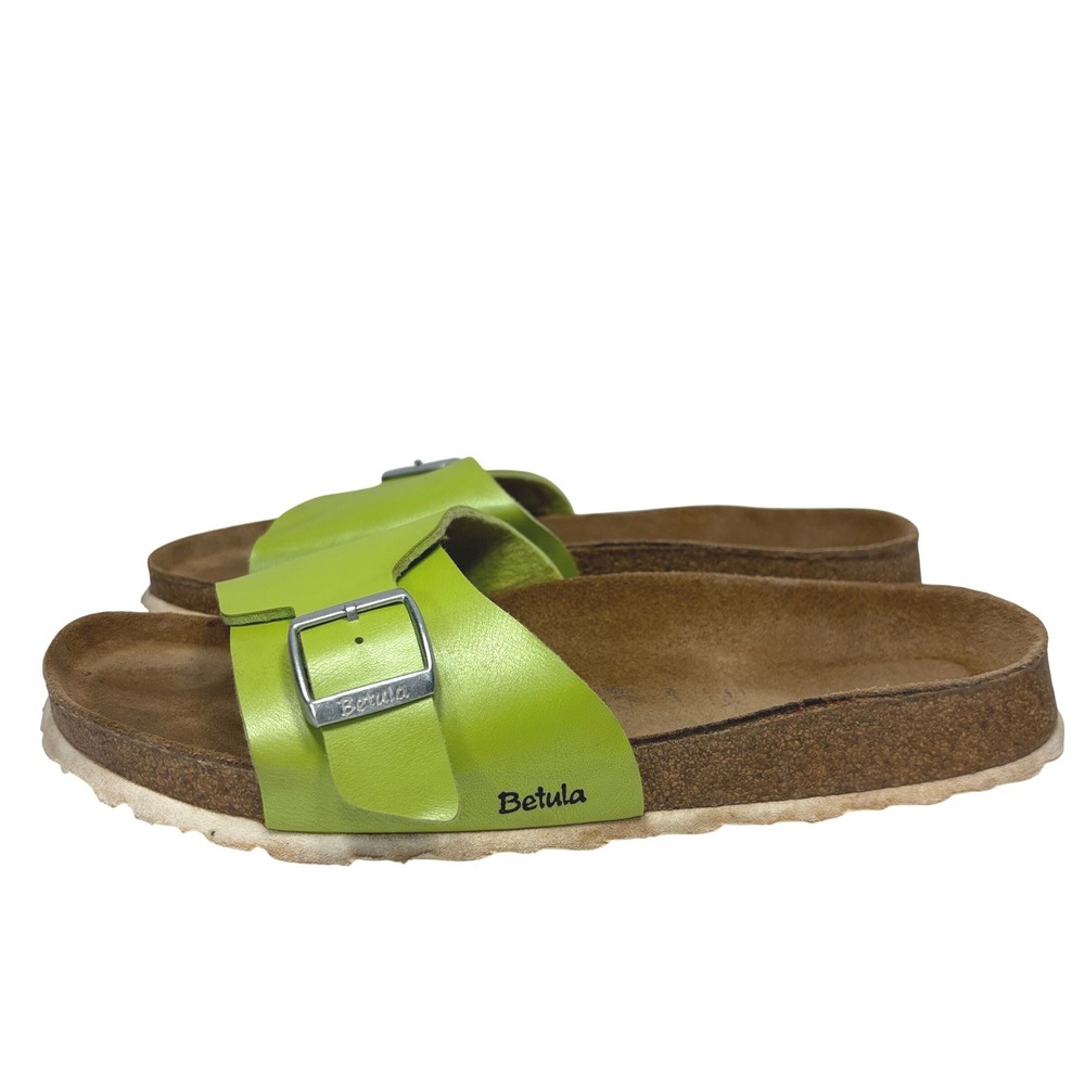 Betula by Birkenstock Catalina Lime Green Slide Sandals Womens Size 41